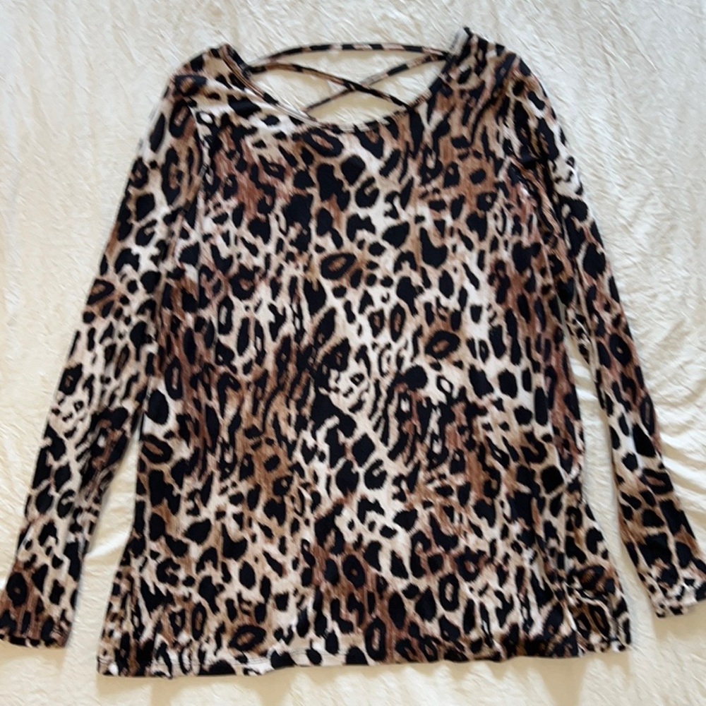3 for $20 — Cheetah Print Blouse size small